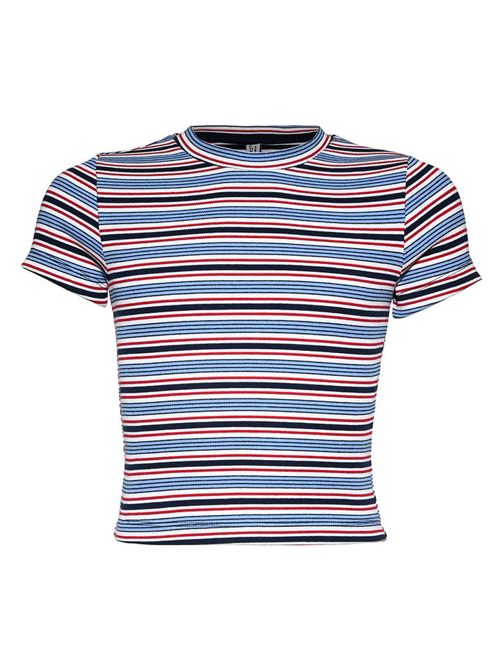 Shirt blauw/rood/wit