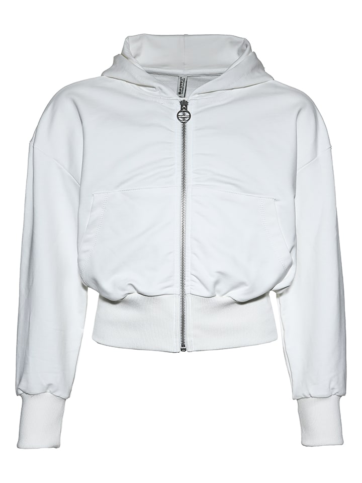 Sweatjacke in Weiß