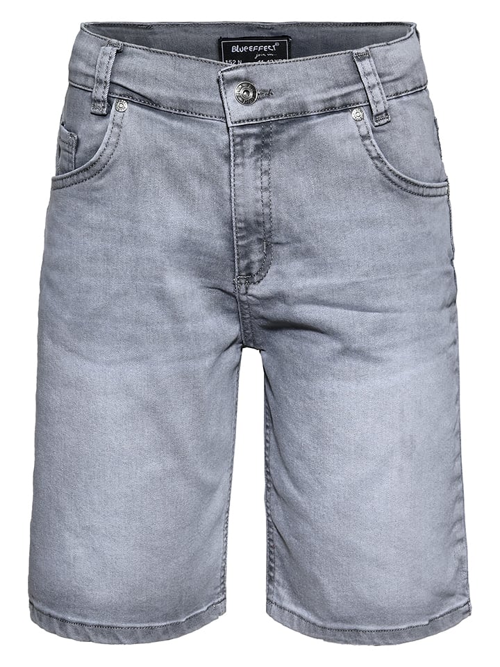 Jeans-Bermudas in Grau