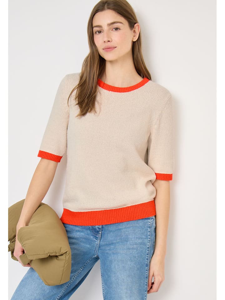 Sweter w kolorze pomarańczowo-beżowym