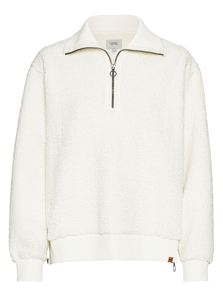 Fleecepullover in Creme