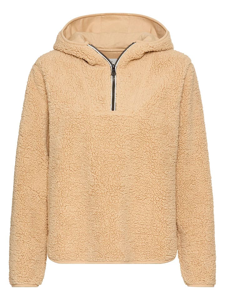 Fleecepullover in Beige