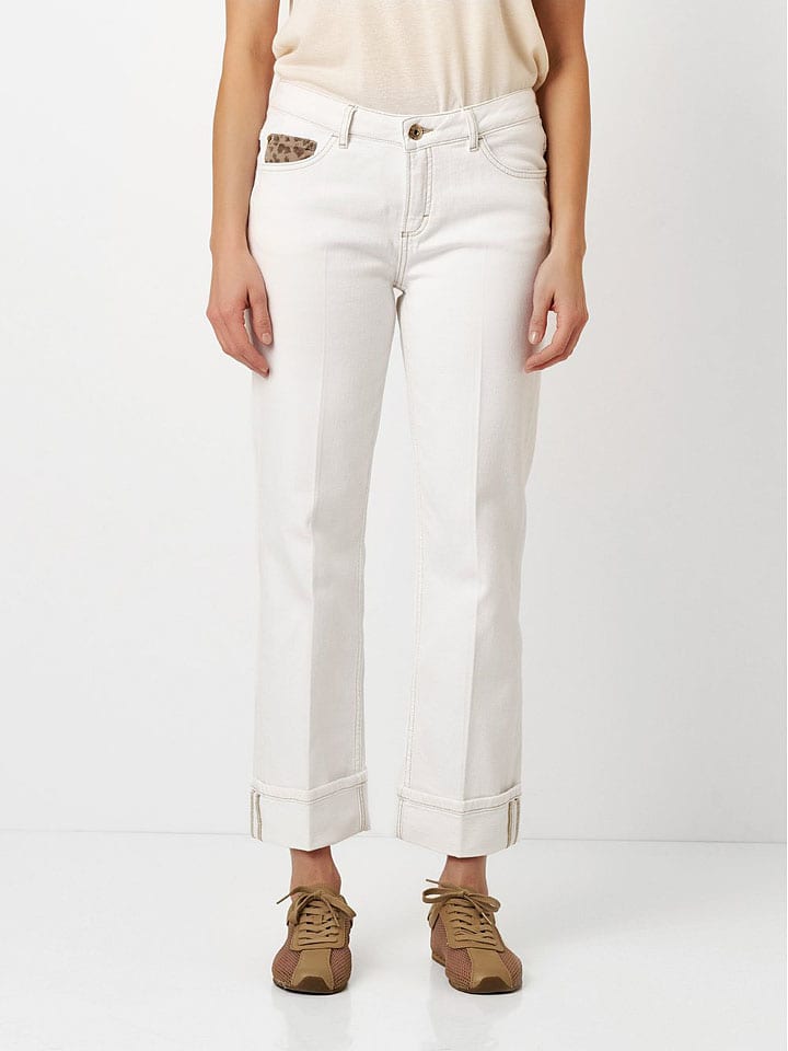 Jeans - Relaxed fit - in Weiß