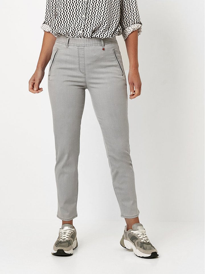 Spijkerbroek - slim fit - grijs