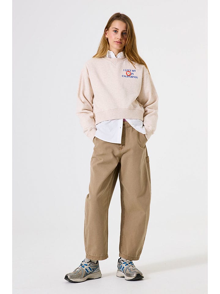 Sweatshirt in Beige