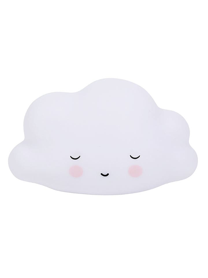 Nachtlicht "Sleeping cloud" in Weiß - (B)15,7 x (H)9 x (T)8 cm