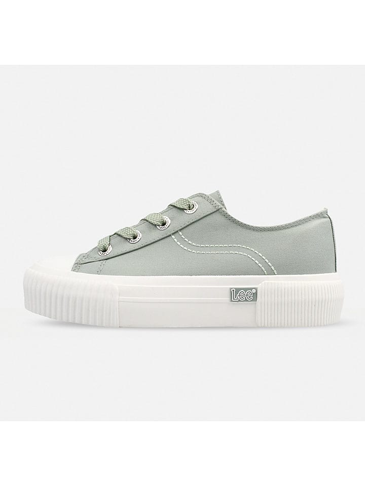 Sneakersy "Isla" w kolorze zielonym