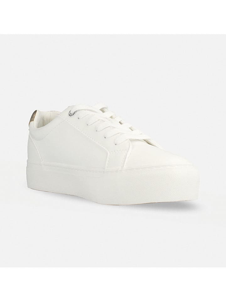 Sneakers "Layla" wit/goudkleurig
