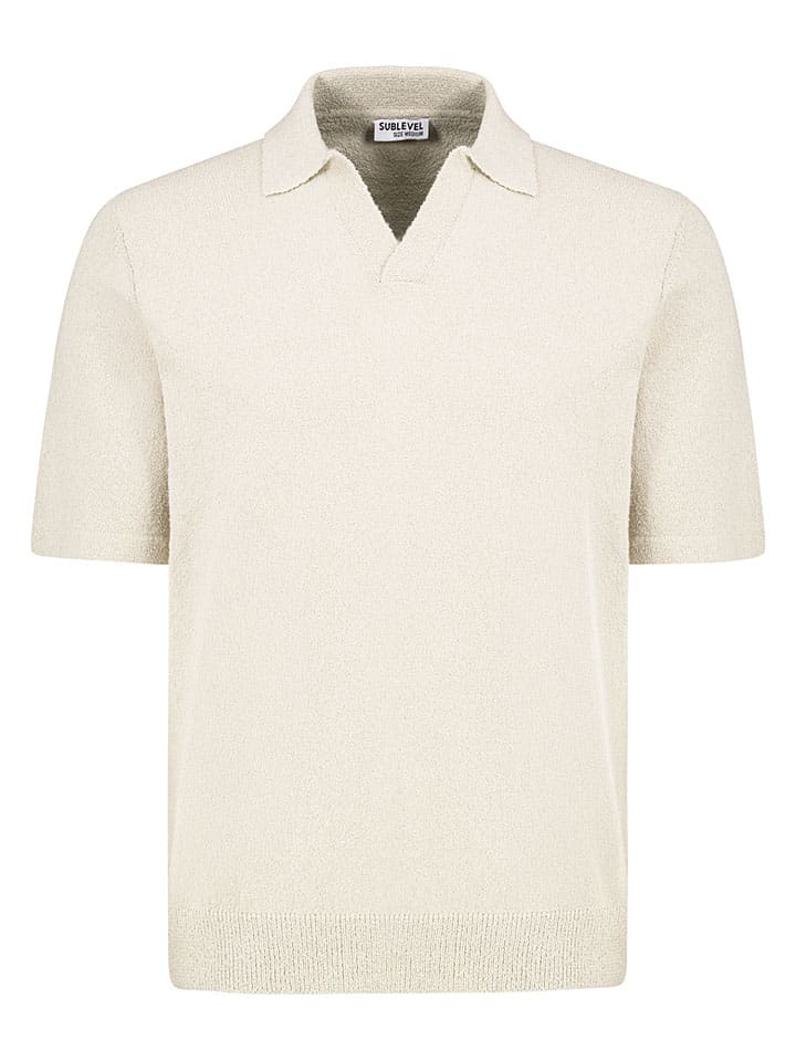 Gebreid shirt beige