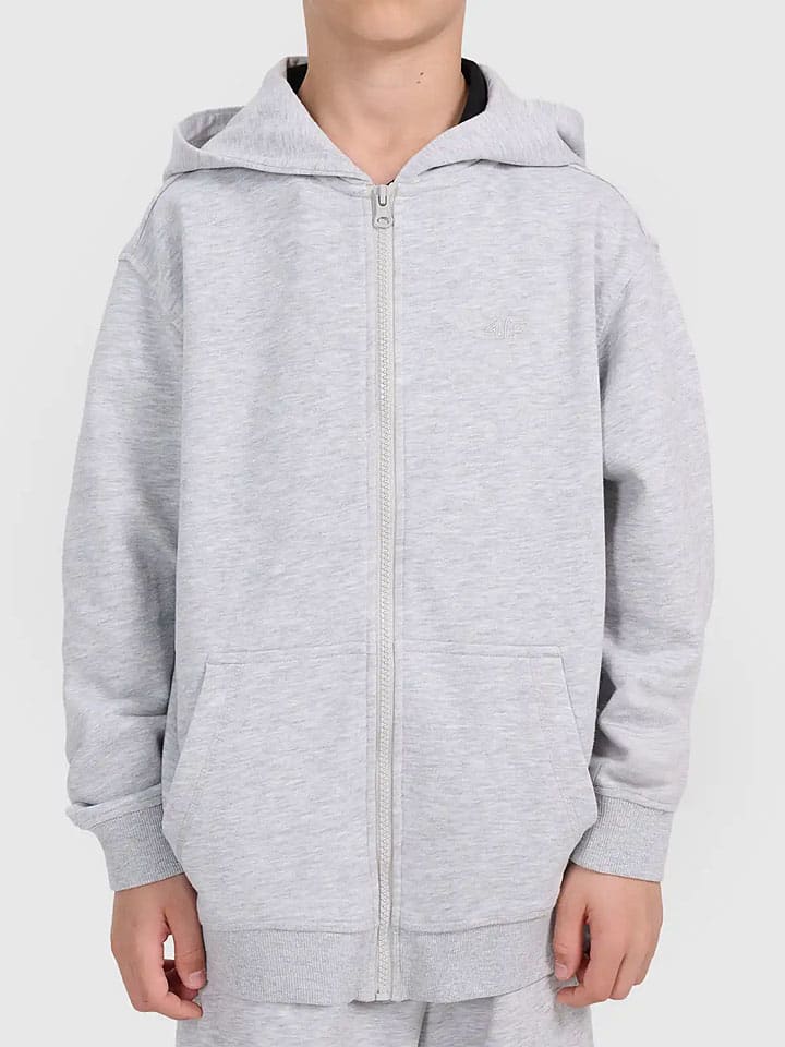Sweatjacke in Grau