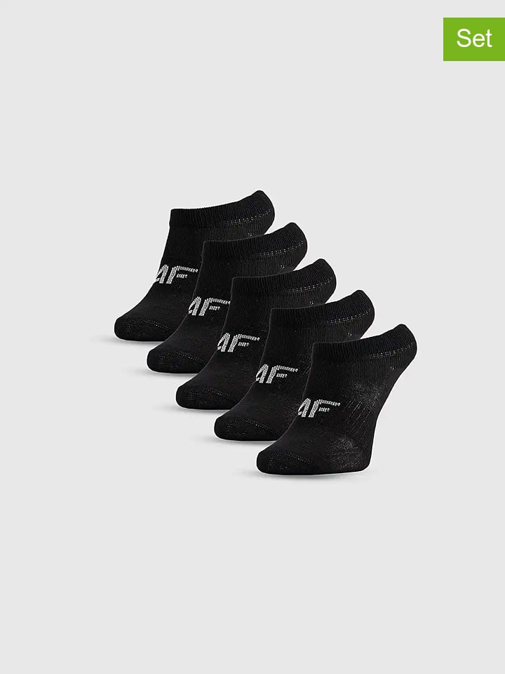 5er-Set: Socken in Schwarz