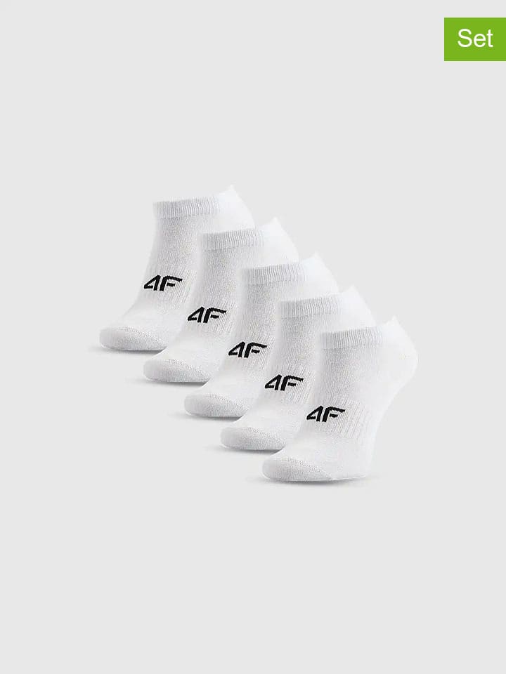 5er-Set: Socken in Weiß