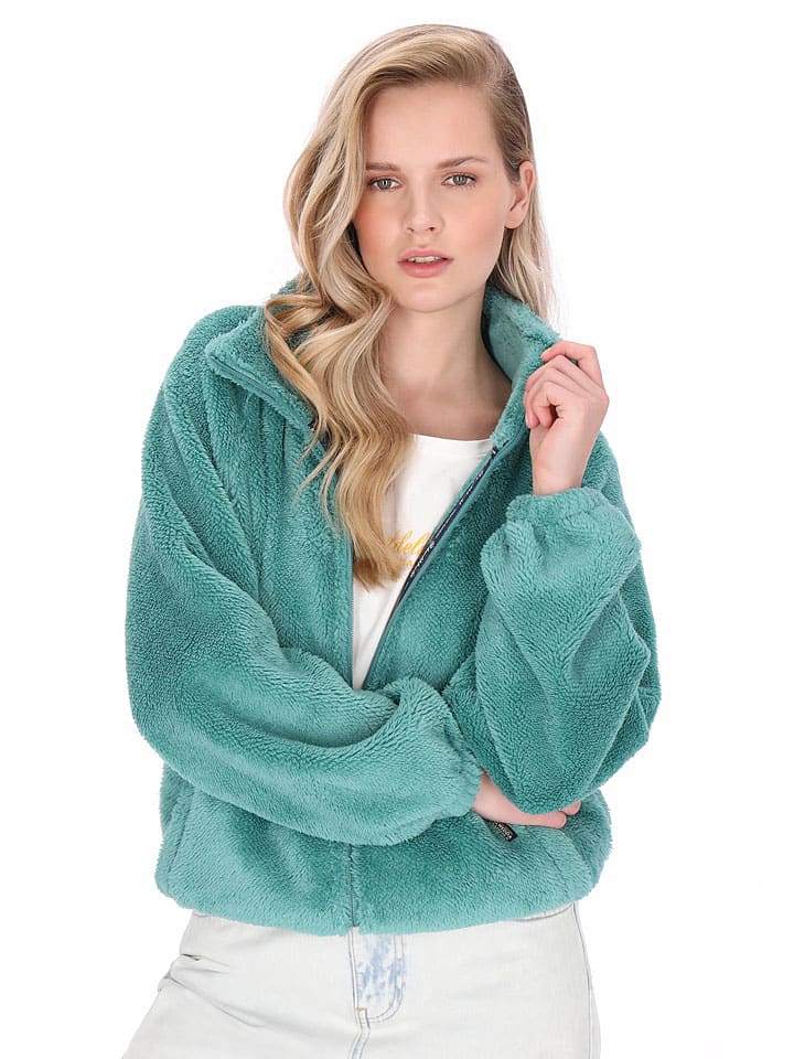 Fleece vest turquoise