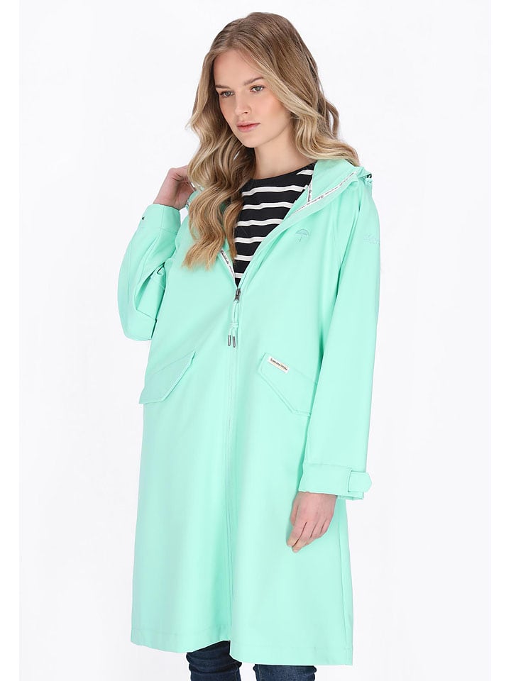 Softshell-Mantel mintgroen