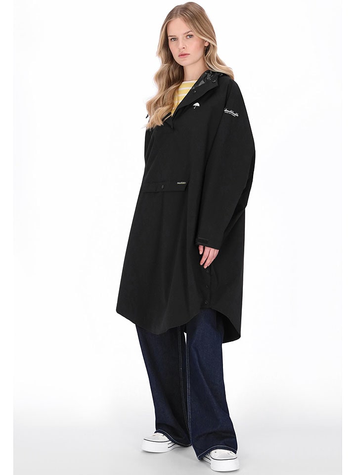 Regenponcho in Schwarz