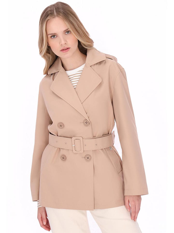 Trenchcoat zandkleurig