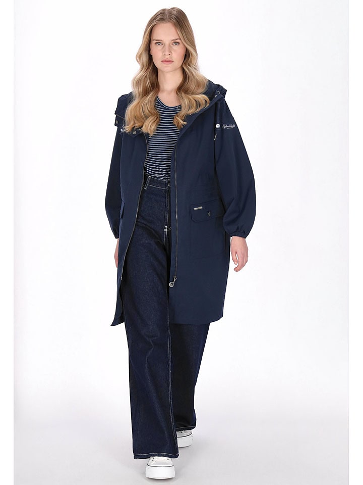 Parka w kolorze granatowym