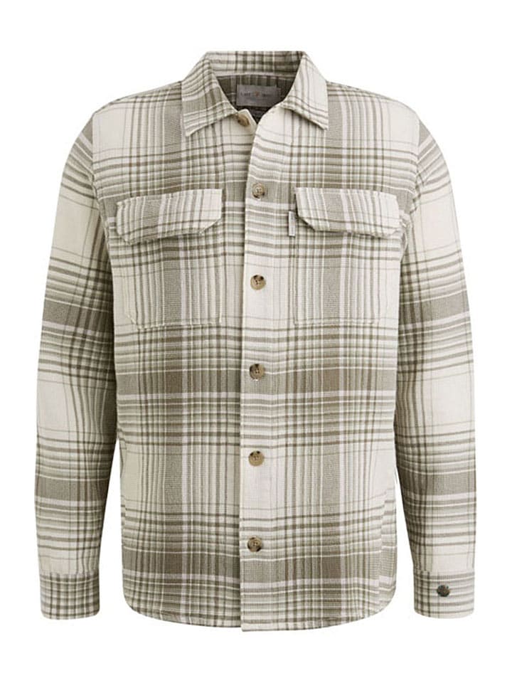 Hemd in Creme/ Taupe