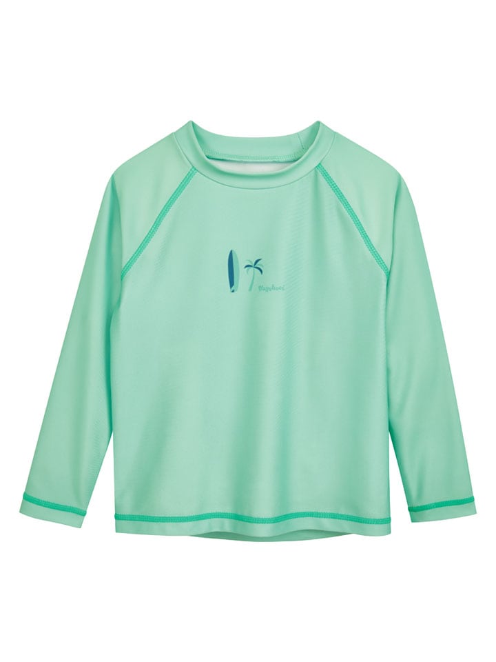 Badeshirt "Surfbrett Palme" in Hellgrün