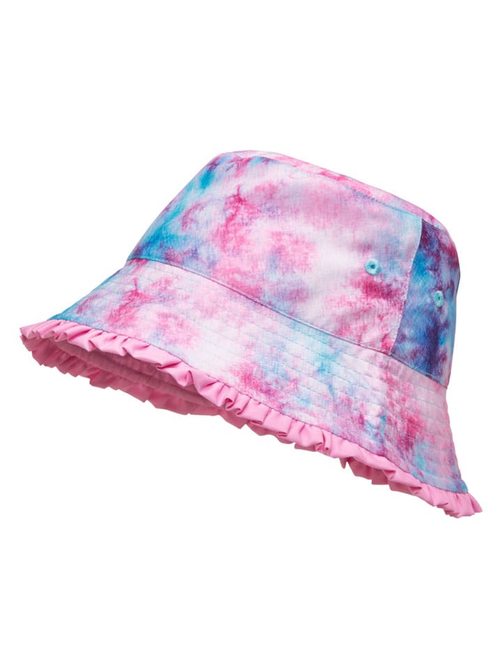 Wende-Sonnenhut "Batik" in Rosa/ Hellblau