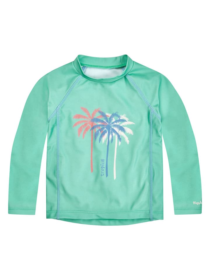 Koszulka kąpielowa "Palms" w kolorze miętowym