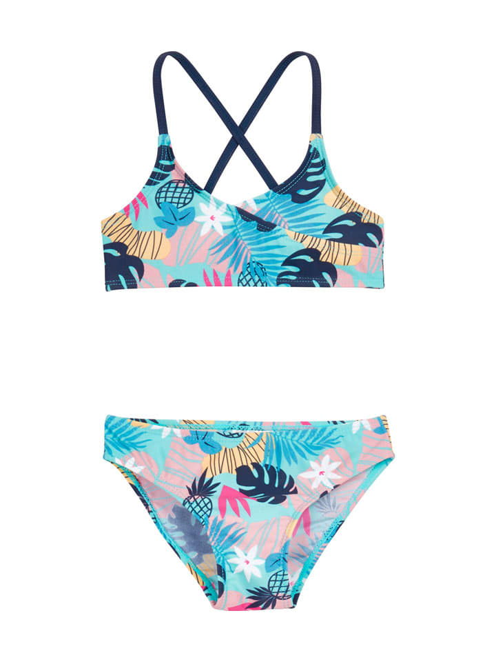 Bikini in Blau/ Bunt