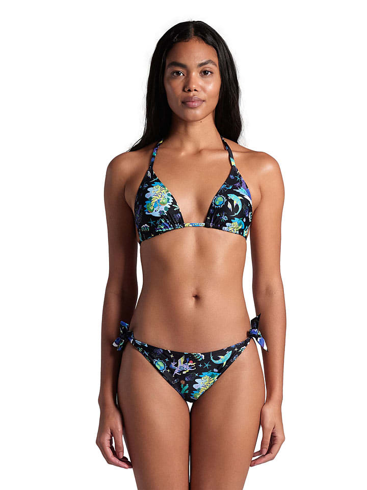 Bikini in Schwarz/ Türkis