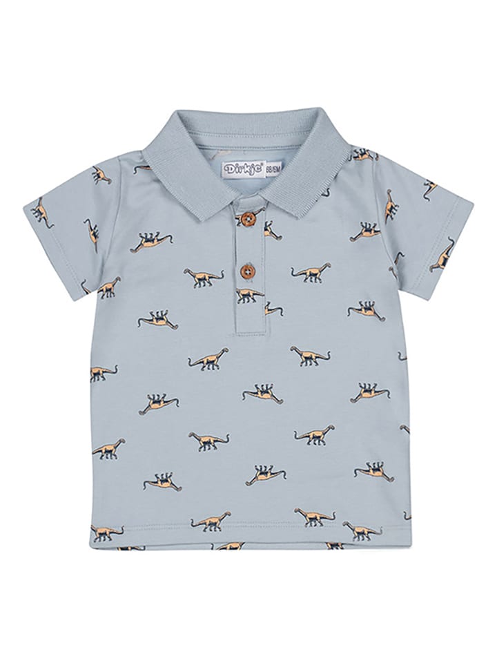 Koszulka polo w kolorze błękitnym