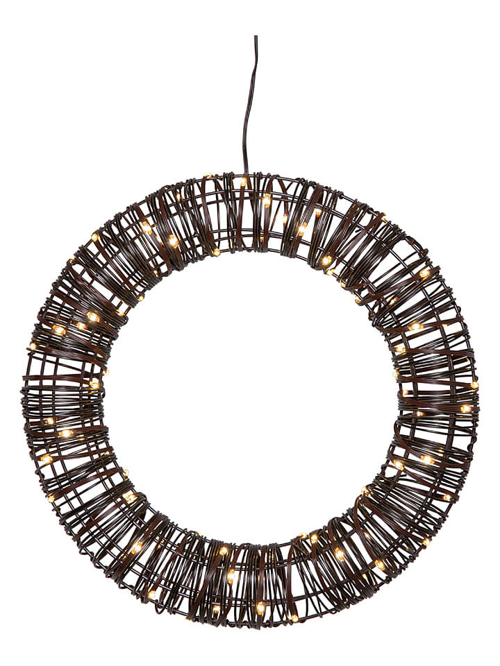 Decoledlamp "Vicke Wreath" bruin - Ø 40 cm