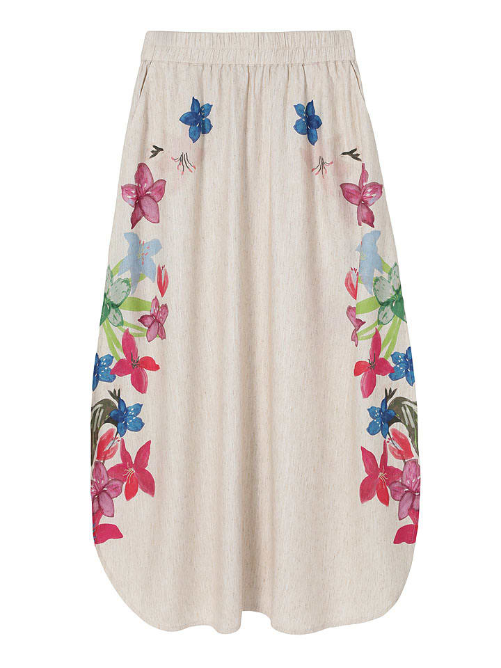 Rock "Katia" in Beige/ Bunt