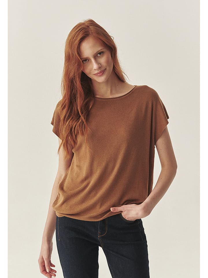 Bluse "Mollia" in Hellbraun