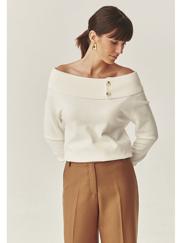 Sweter "Luisa" w kolorze kremowym