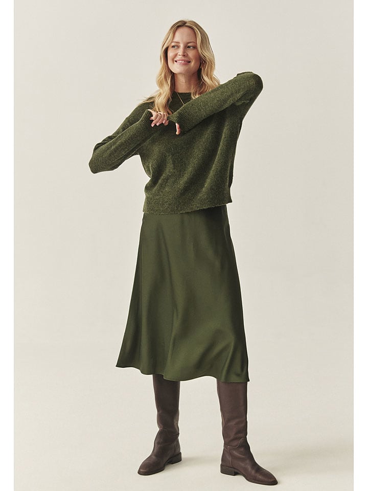 Spódnica "Satini" w kolorze khaki