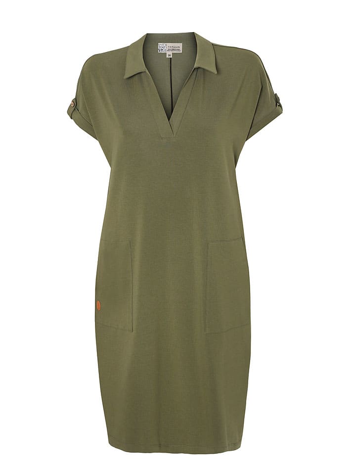 Sukienka "Saco" w kolorze khaki