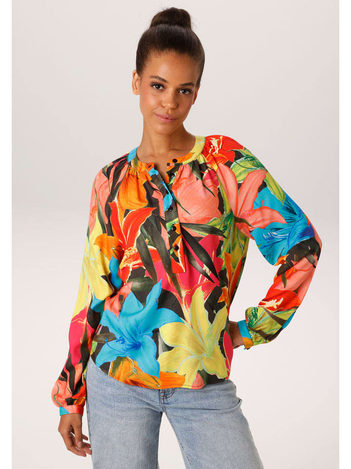 Bluse in Bunt
