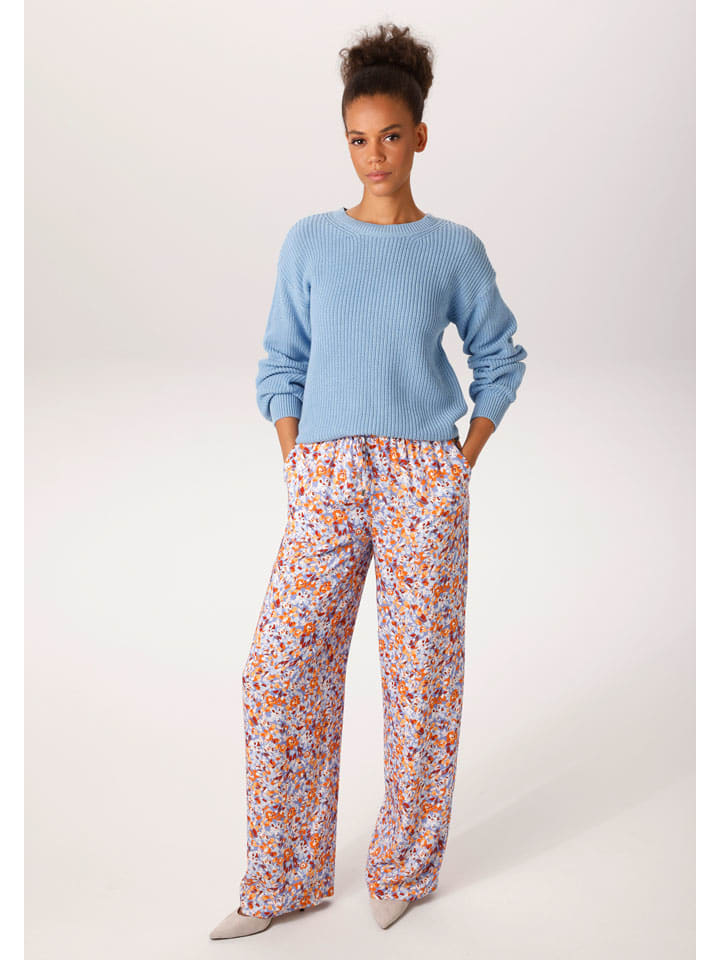 Broek lila/oranje