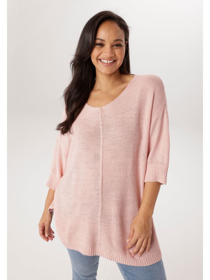Sweter w kolorze jasnoróżowym
