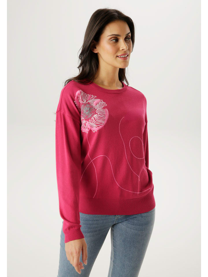 Sweter w kolorze bordowym