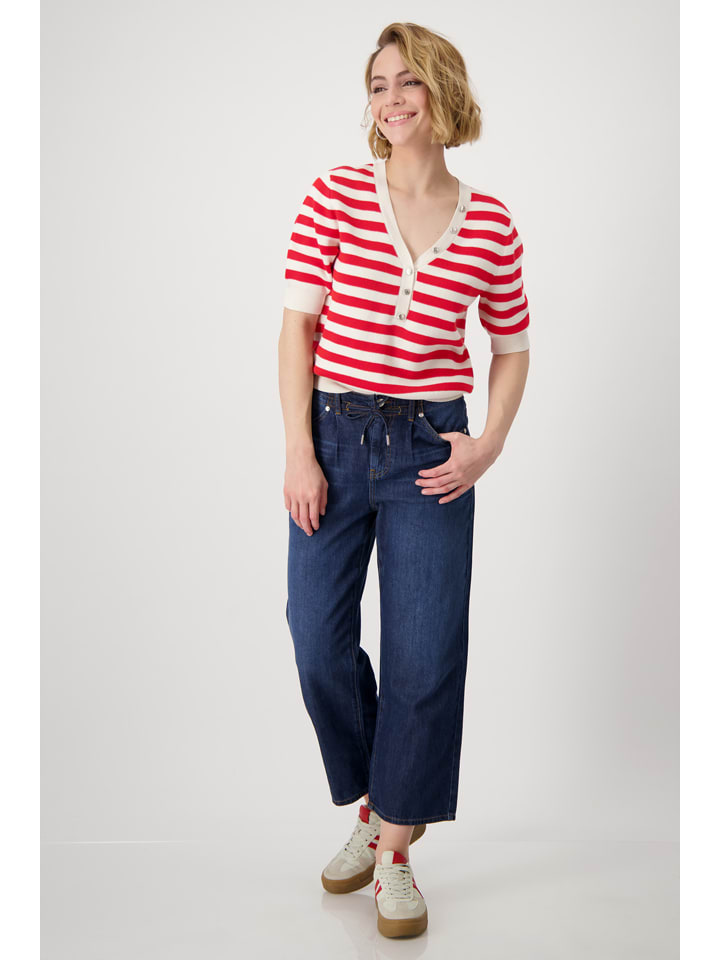 Trui wit/rood
