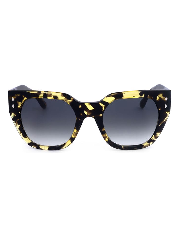 Damen-Sonnenbrille in Braun-Beige/ Dunkelblau