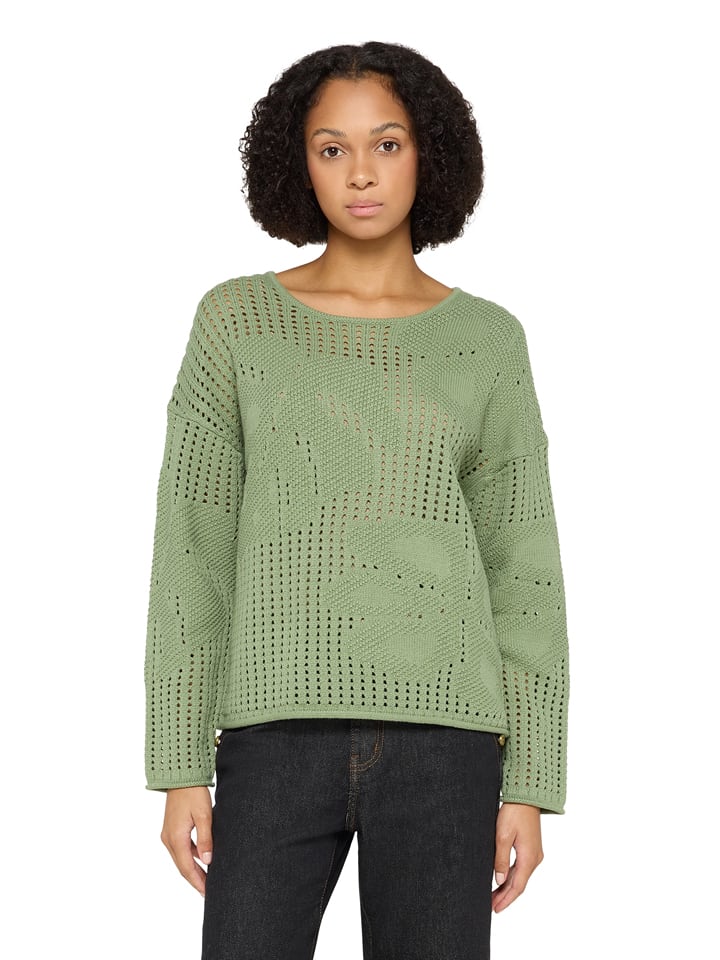Sweter w kolorze zielonym