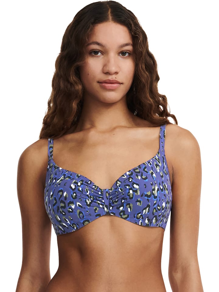 Biustonosz bikini w kolorze niebieskim