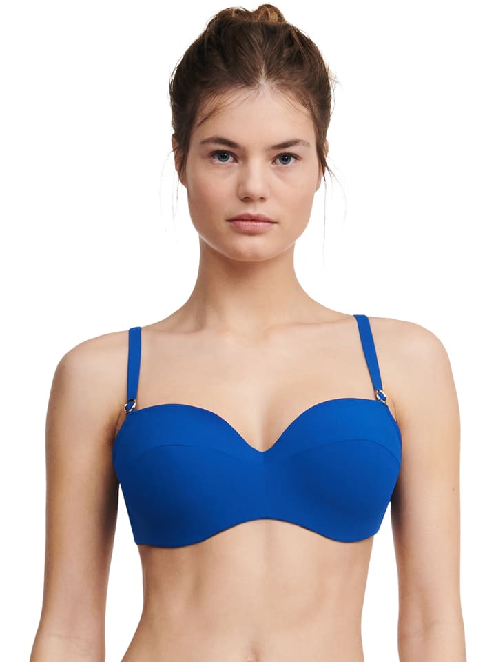 Biustonosz bikini w kolorze niebieskim