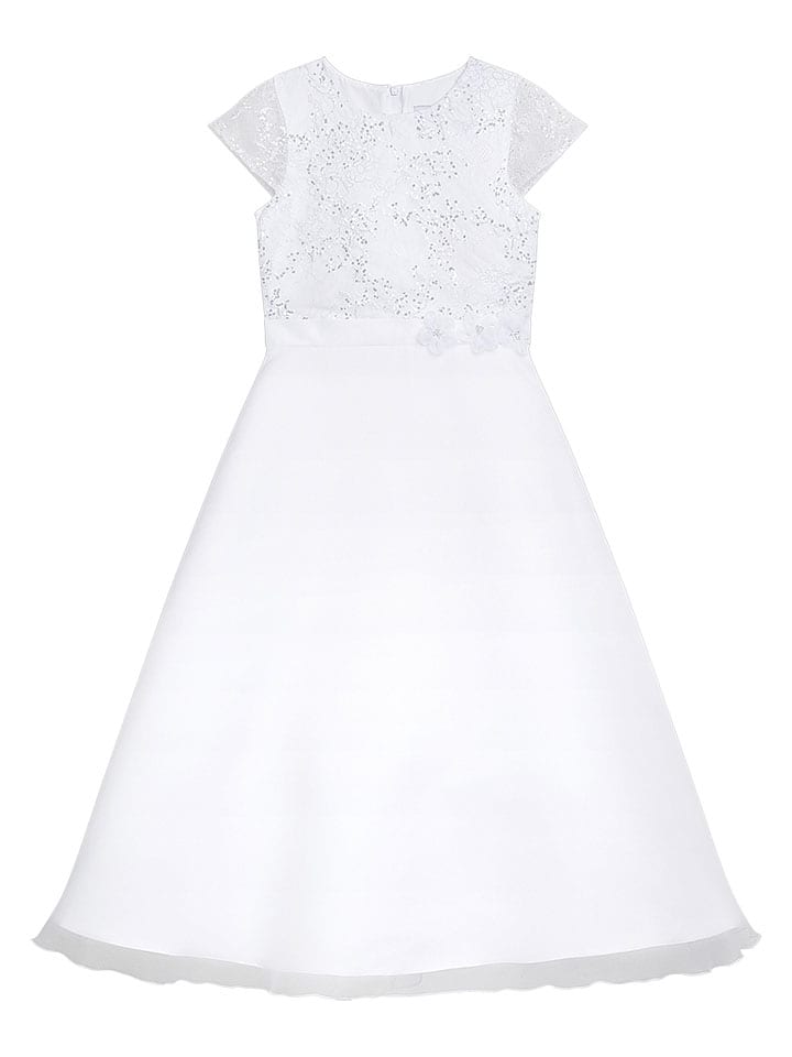 Communiejurk "Dhildegard" wit
