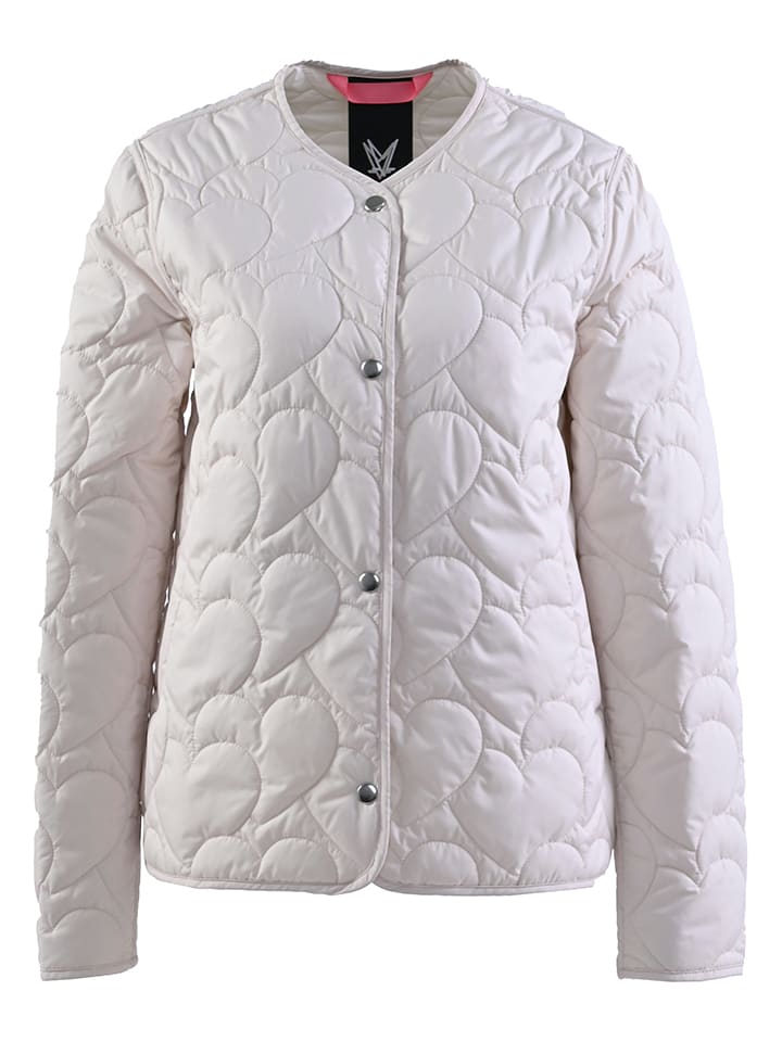 Steppjacke in Creme