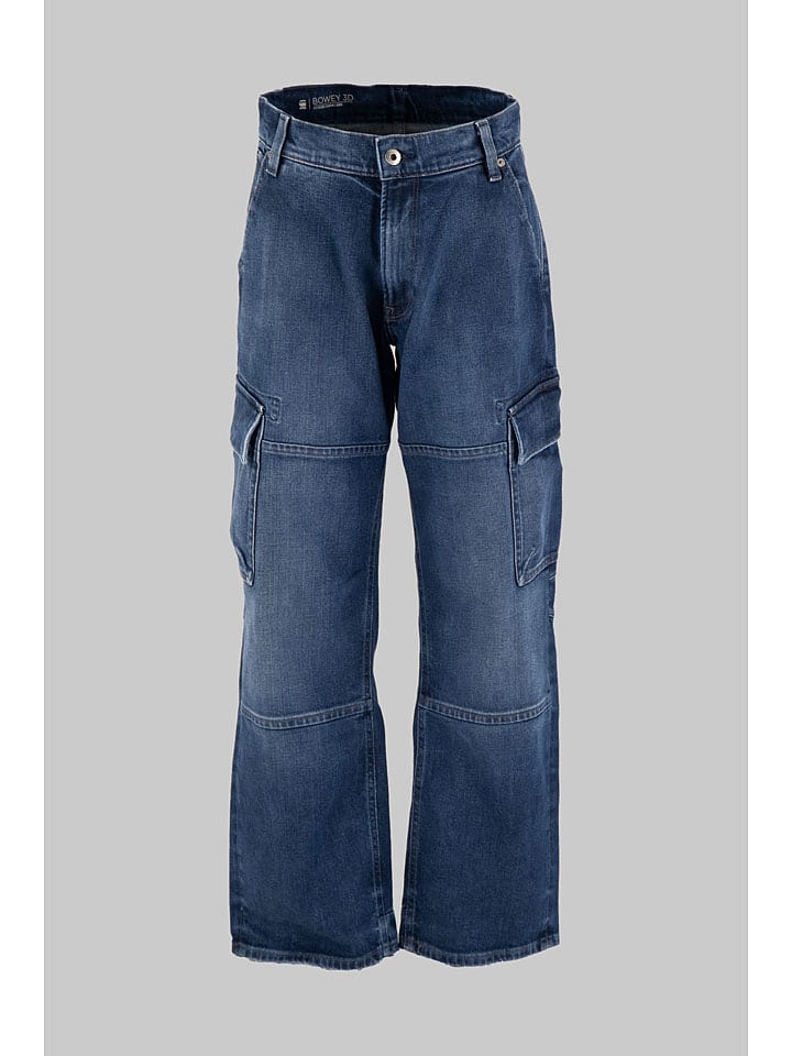 Cargospijkerbroek blauw