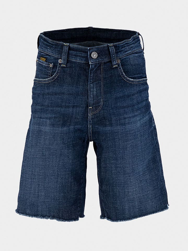 Spijkerbermuda donkerblauw