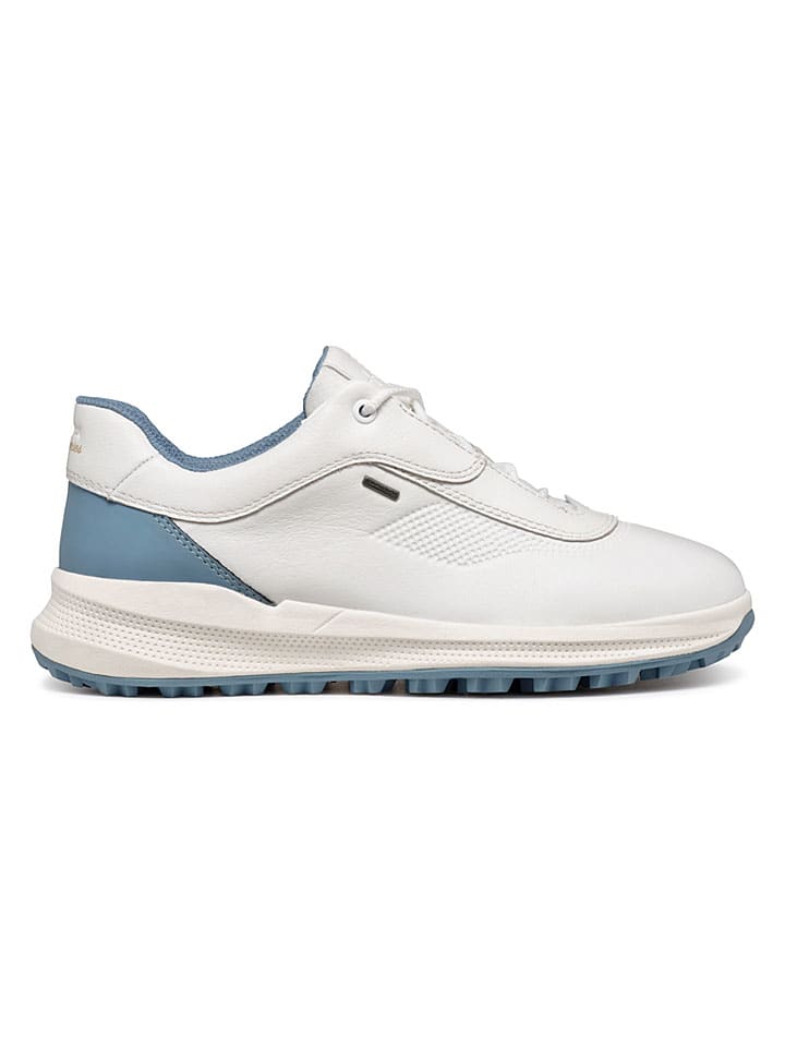 Skórzane sneakersy "PG1X" w kolorze biało-niebieskim