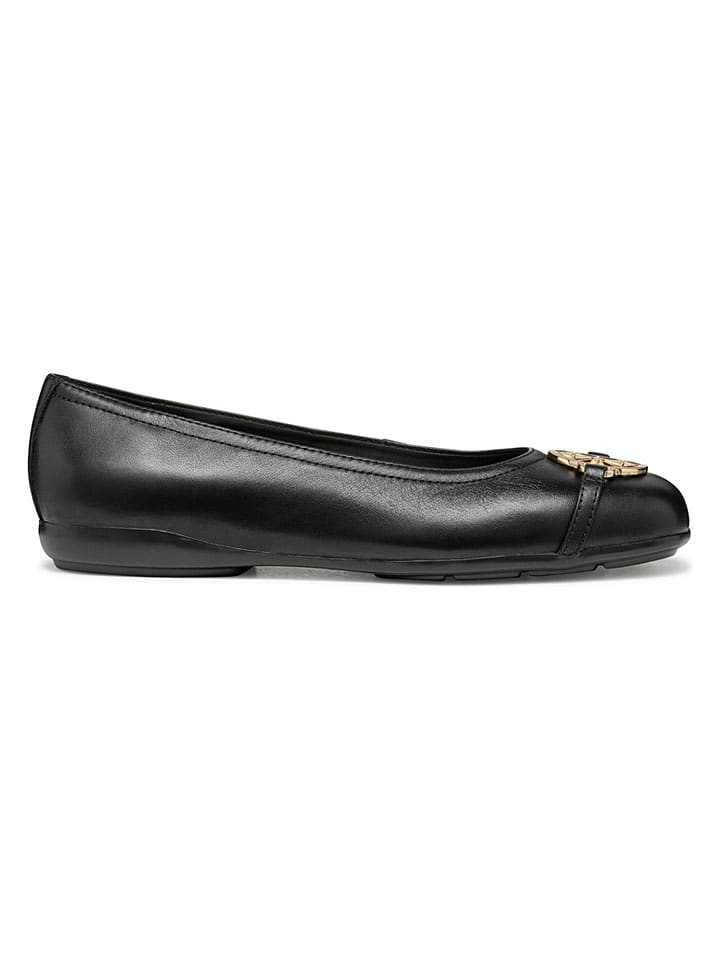 Leren ballerina's "Annytah" zwart