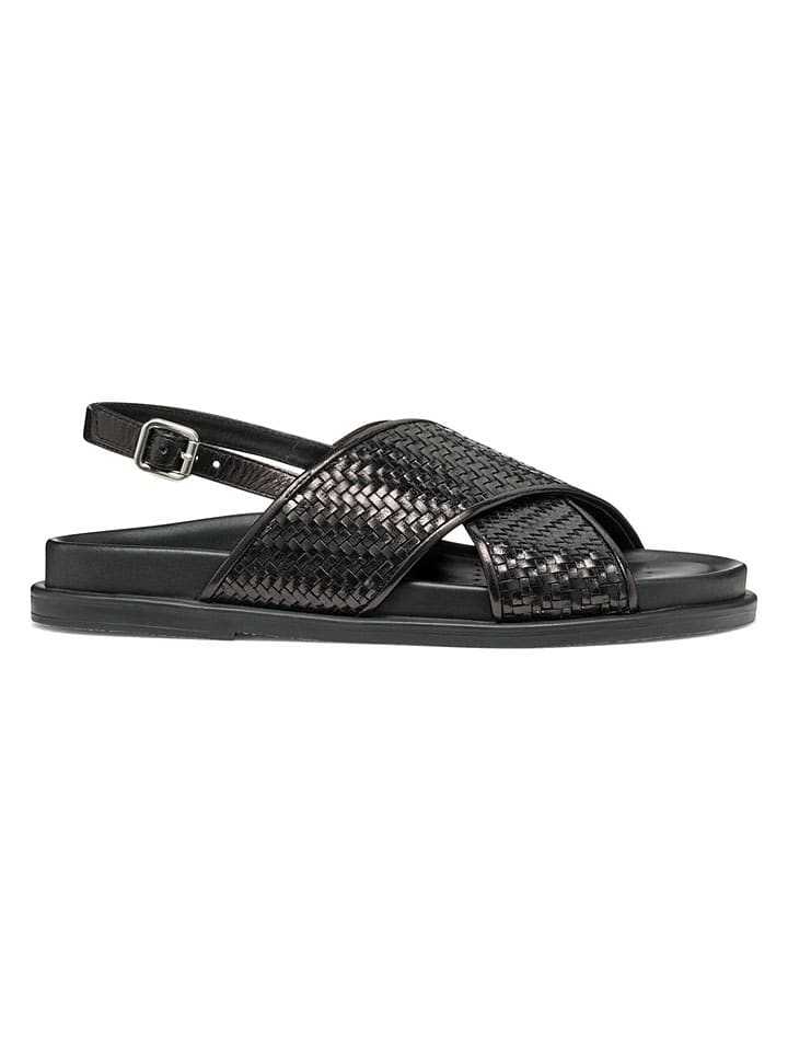 Leder-Sandalen "Adelash" in Schwarz